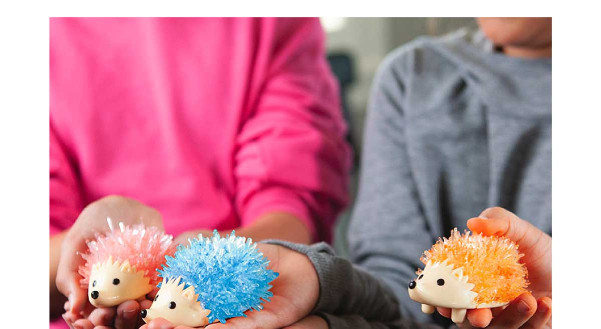 Crystal Growing Hedgehogs