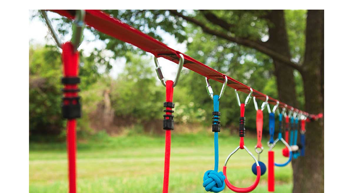 Slackers NinjaLine 36 Ft. Pro & Intro Combo Kit with 10 Obstacles