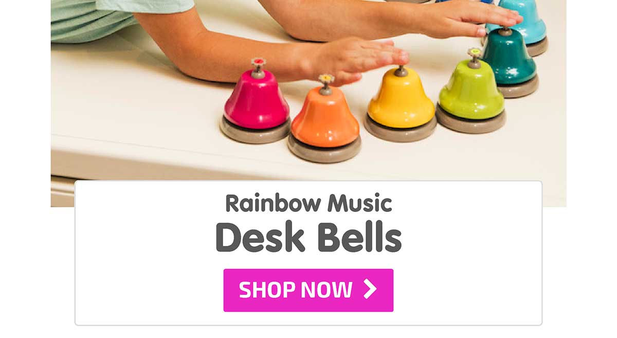 Rainbow Music Desk Bells - Shop Now