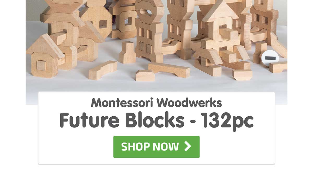 Montessori Woodwerks Future Blocks - 132pc Set - Shop Now