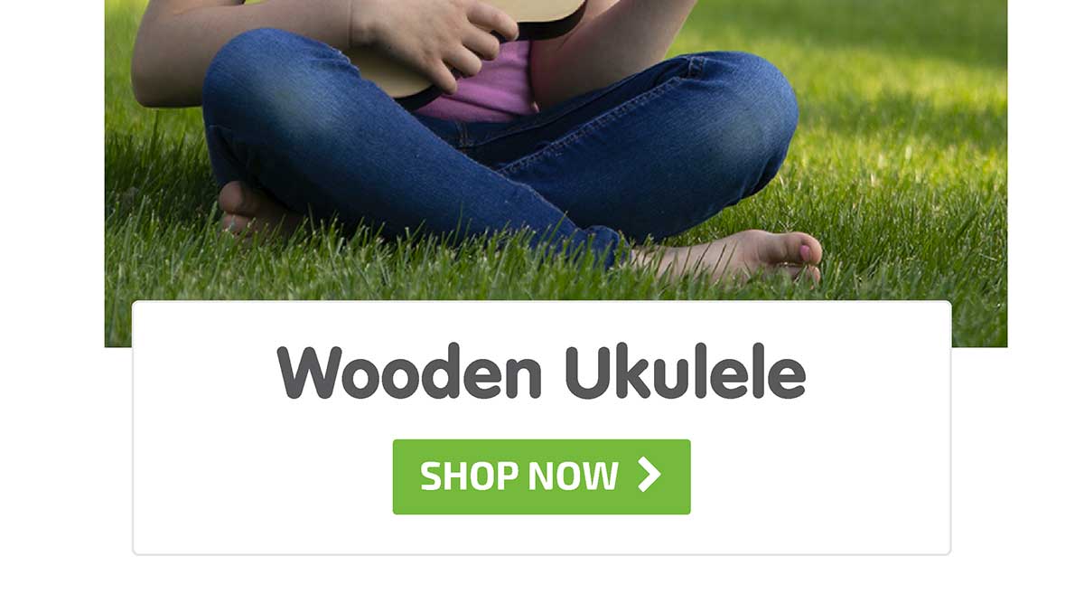 21 inch Wooden Ukulele - Shop Now