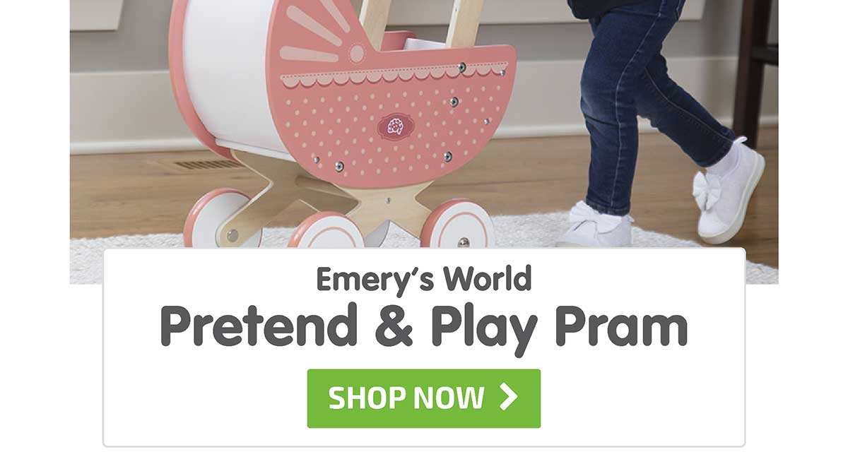 Emery’s World - Pretend & Play Pram - Shop Now