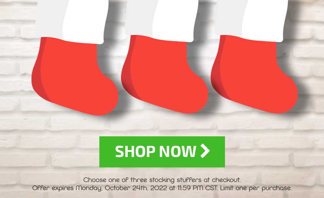 Free Stocking Stuffer when you spend $75+ - Shop Now