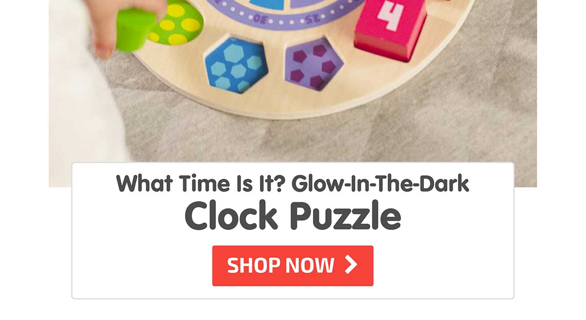 What Time Is It? Glow-In-The-Dark Clock Puzzle - Shop Now