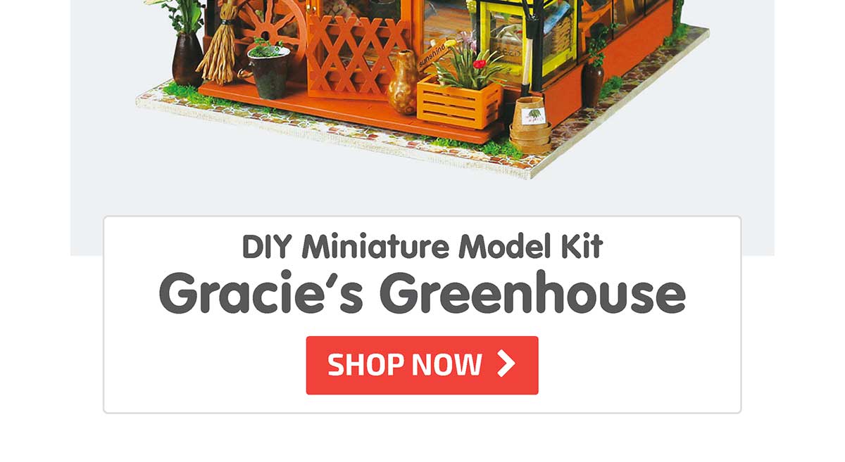 DIY Miniature Model Kit: Gracie’s Greenhouse - Shop Now