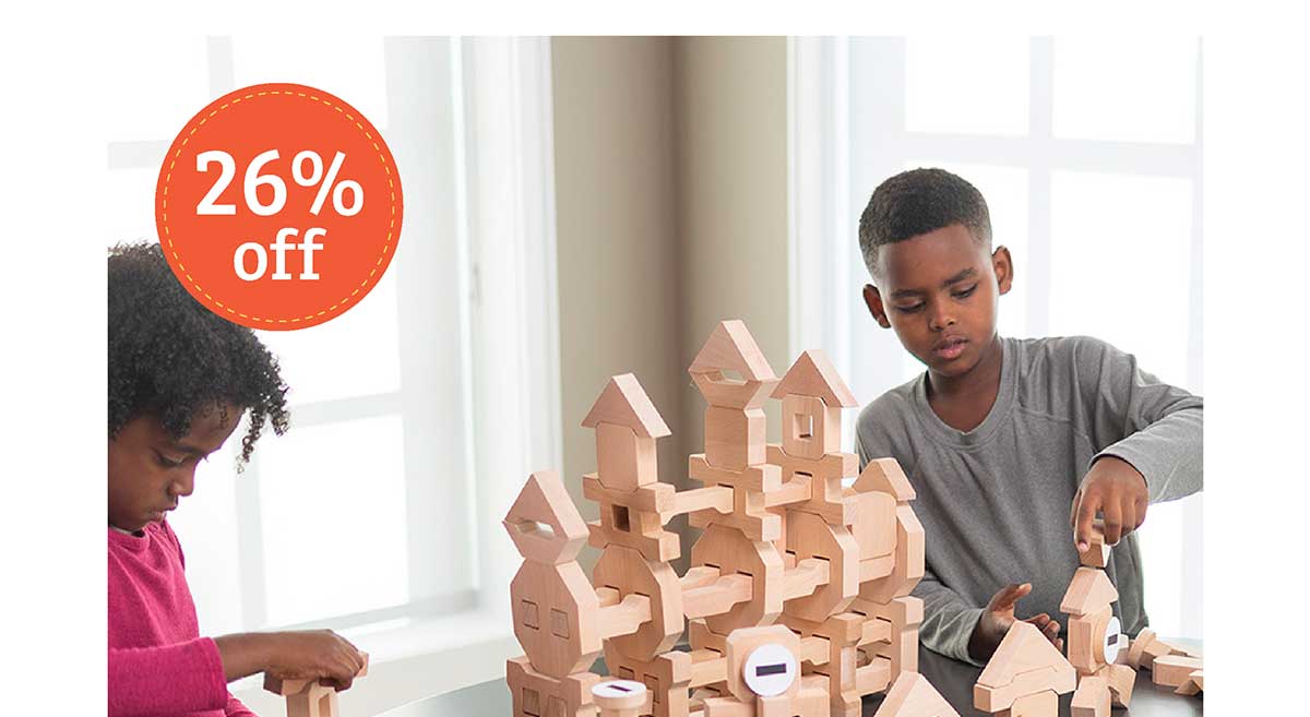 Montessori Woodwerks Future Blocks - 132pc Set