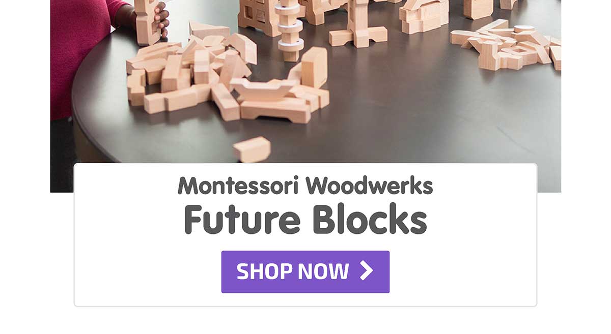 Montessori Woodwerks Future Blocks - 132pc Set - Shop Now