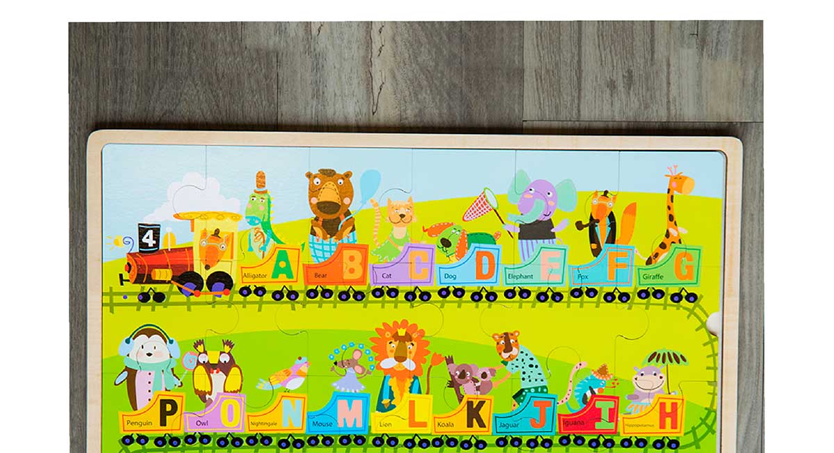 Alphabet Express 24-Piece Wooden Puzzle
