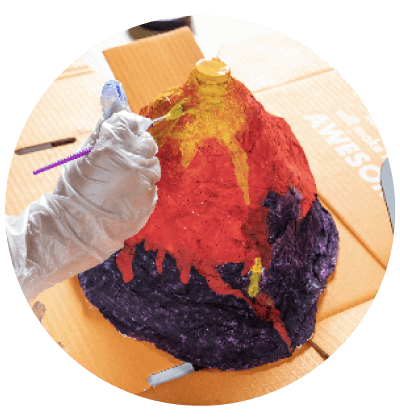 5th Birthday - Surprise Ride - Build & Paint a Volcano Science Kit