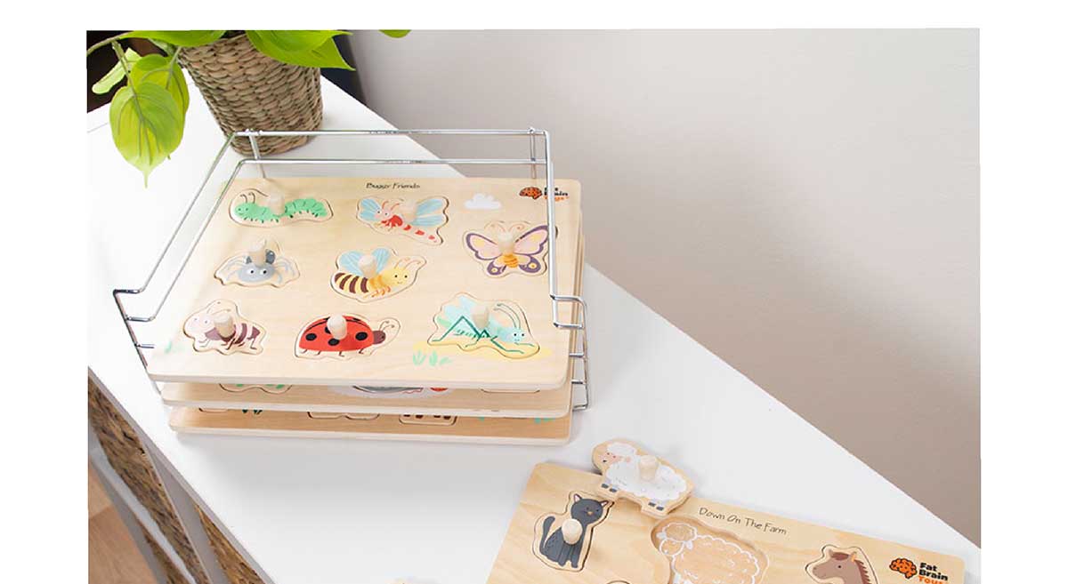 Animal Kingdom Peg Puzzle Set of 4