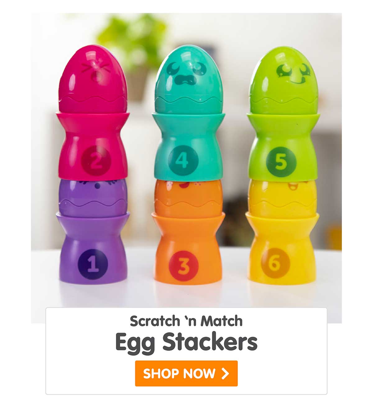Sort ’n Match Egg Stackers