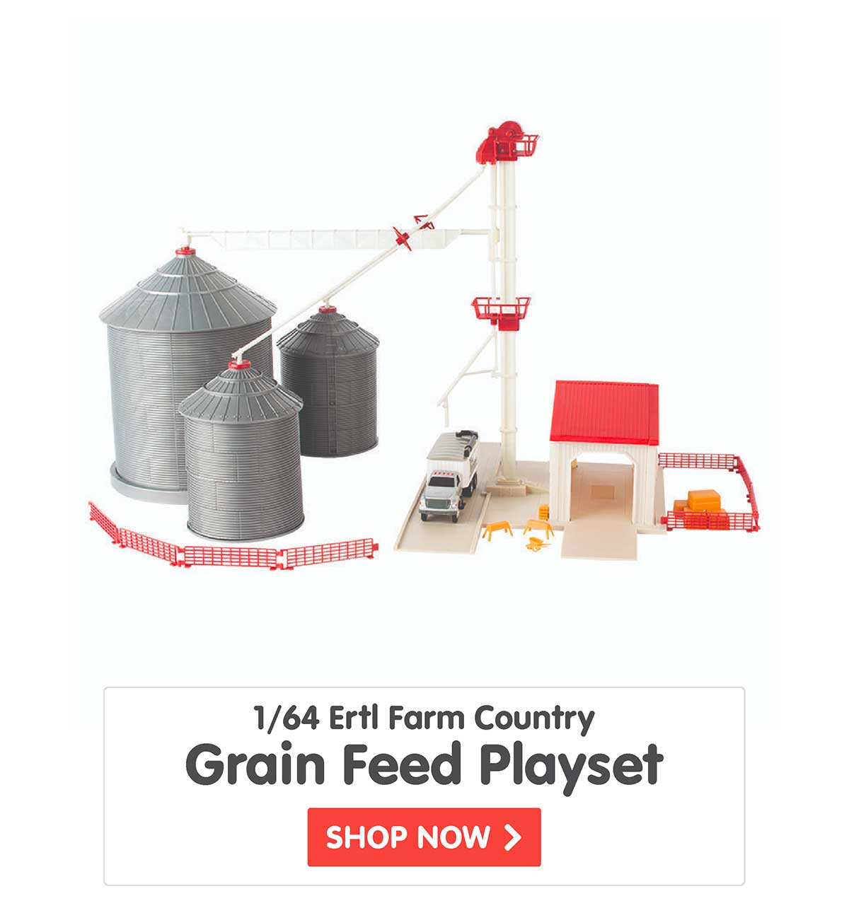 1/64 Ertl Farm Country Grain Feed Playset
