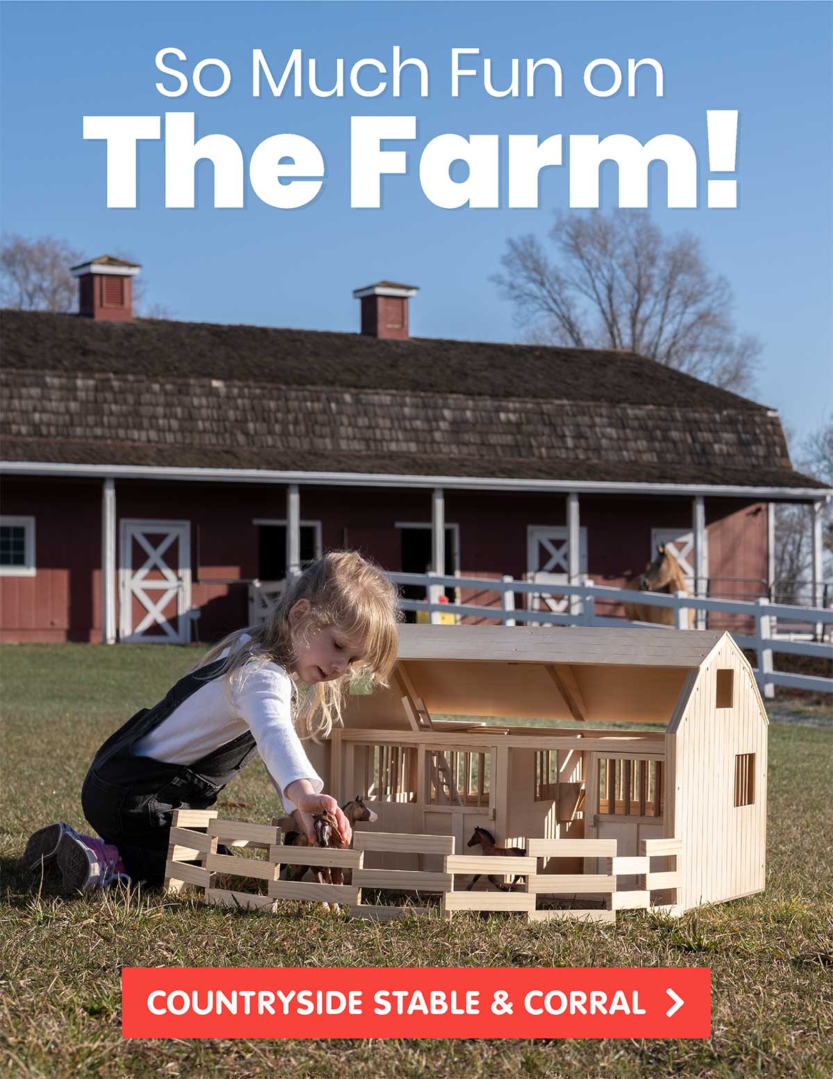So Much Fun on The Farm! Countryside Stable & Corral - Shop Now