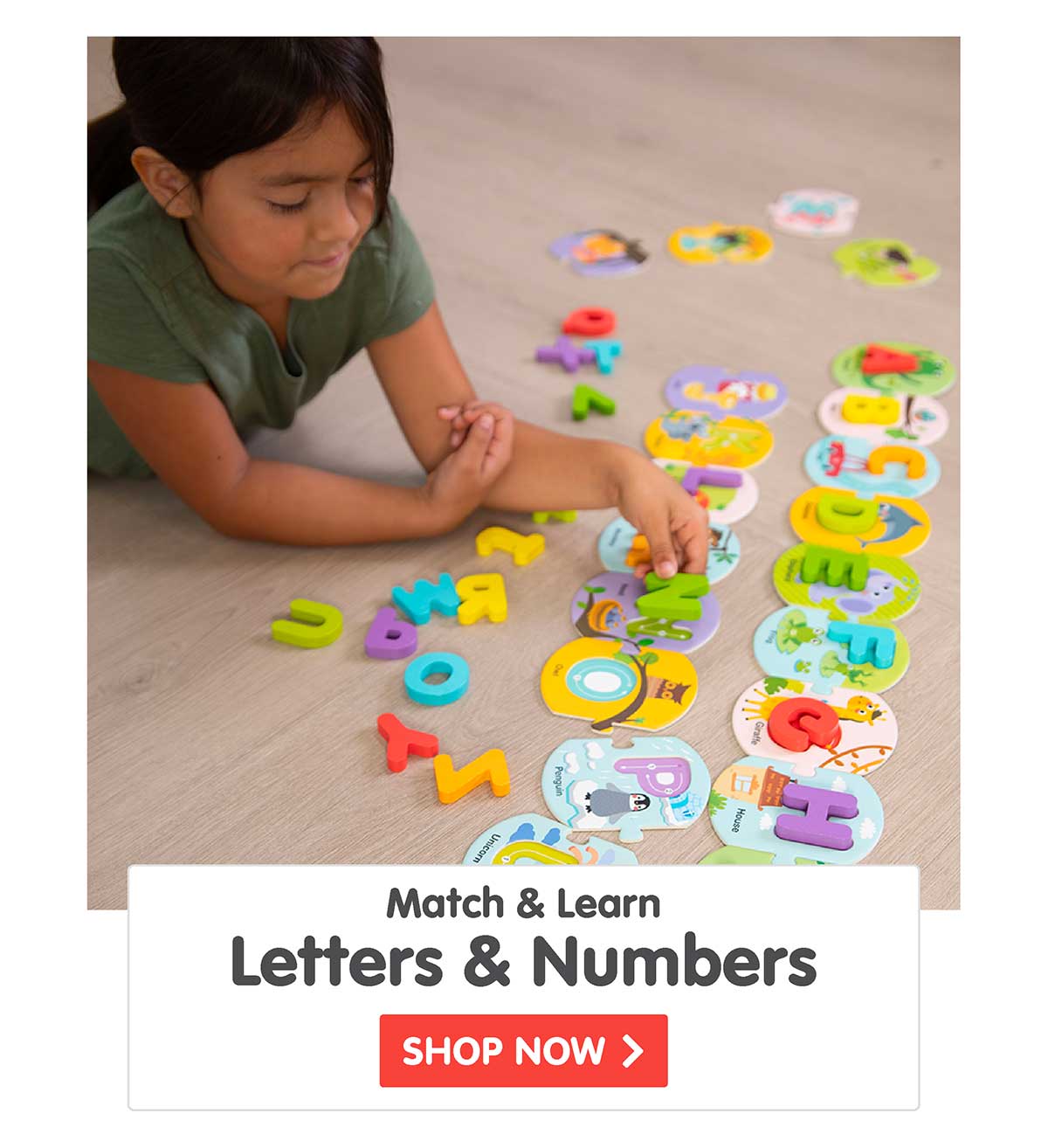 Match & Learn Letters & Numbers
