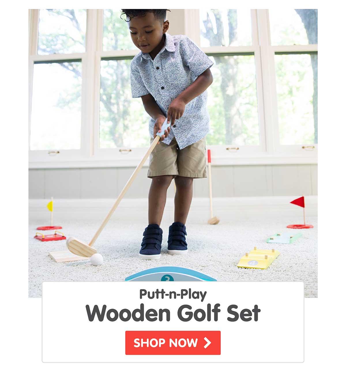 Putt-n-Play Wooden Golf Set