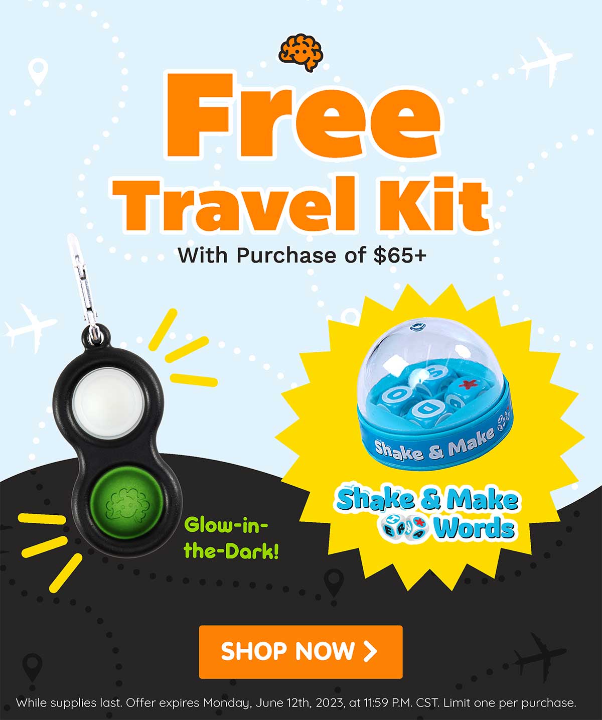 Free Travel Kit with purchase of $65+ - Shop Now