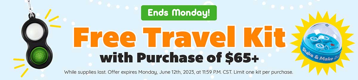 Ends Monday - Free Travel Kit with purchase of $65+ - Shop Now