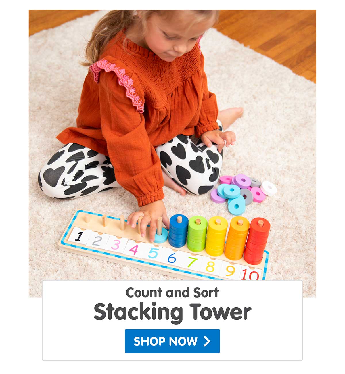 Count and Sort Stacking Tower