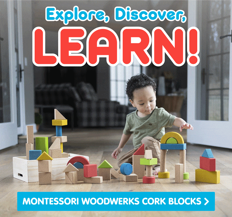 Explore, Discover, Learn! - Montessori Woodwerks Cork Blocks - Shop Now