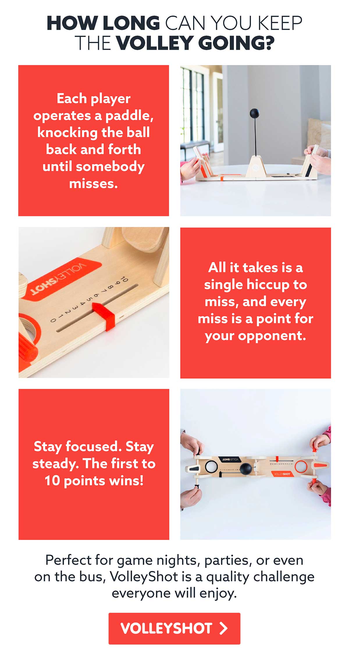 How long can you keep the Volley going?