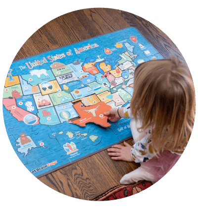 5th Birthday - Giant 100 Piece USA Map Puzzle