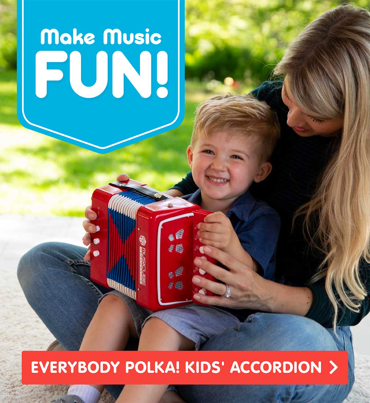 Make Music Fun! Everybody Polka! Kids Accordion! Shop Now!