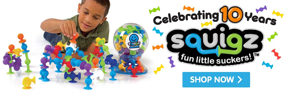 Celebrating 10 Years of Squigz! Shop Now!