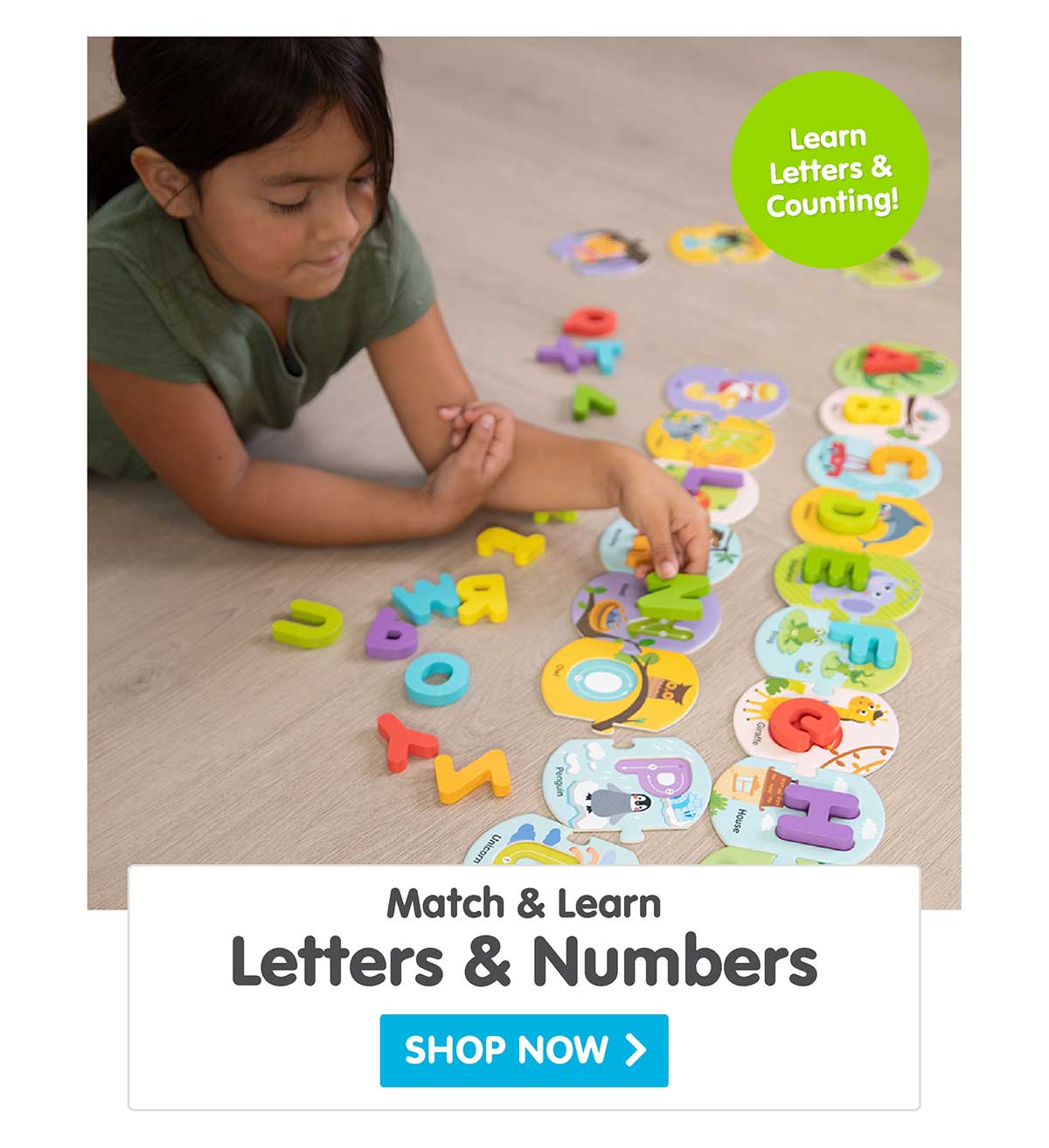 Match & Learn Letters & Numbers