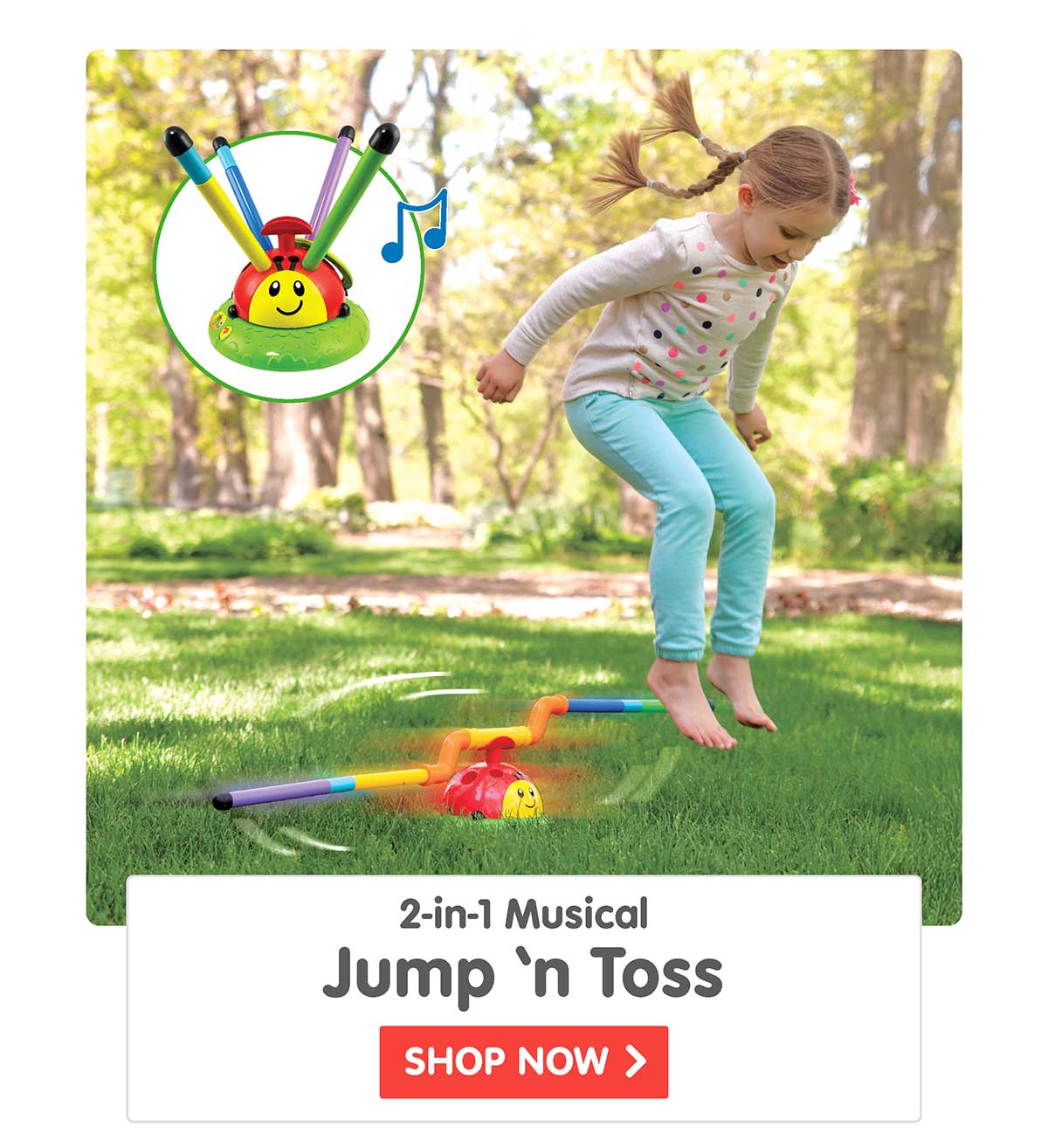 2-in-1 Musical Jump 'n Toss