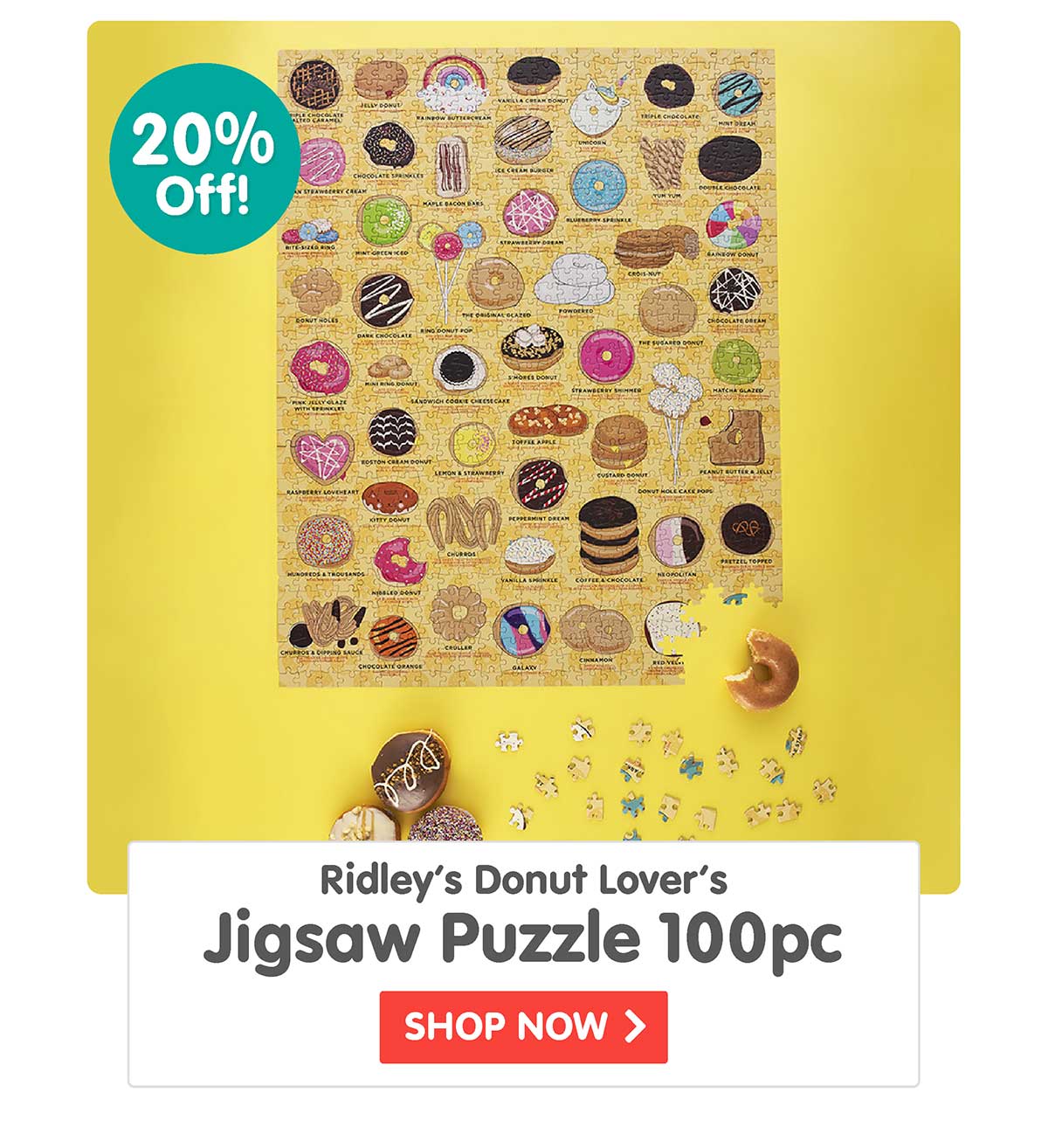 Ridley's Donut Lover's Jigsaw Puzzle 1000 pc