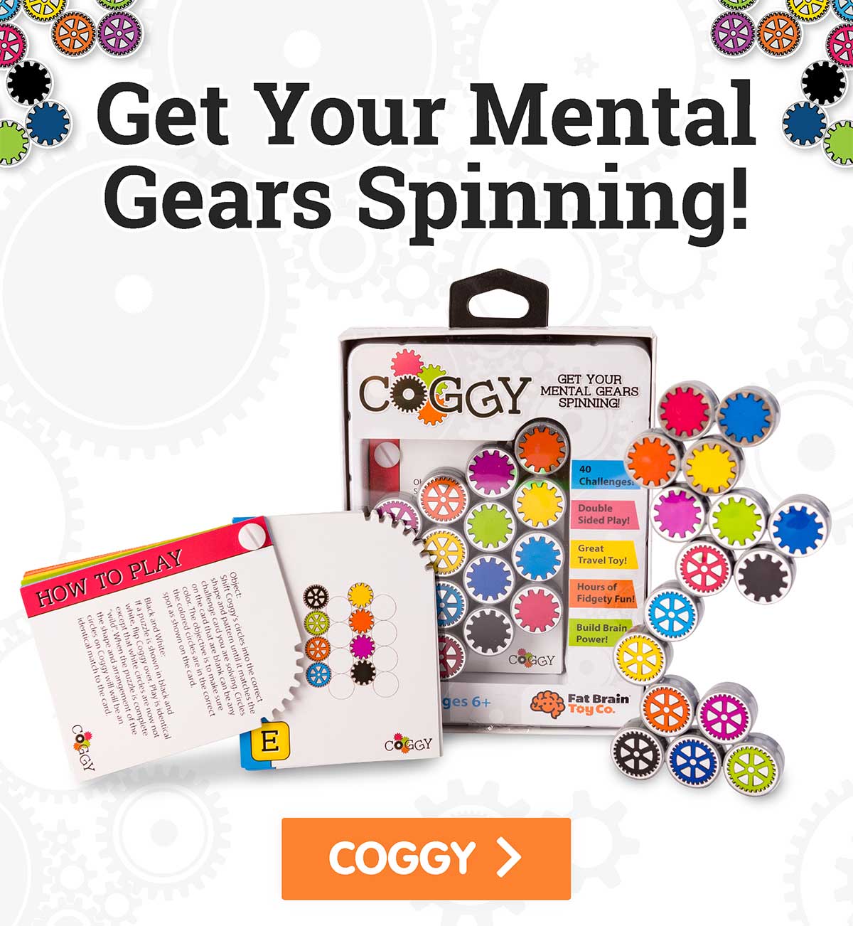 Get Your Mental Gears Spinning! Coggy - Shop Now!