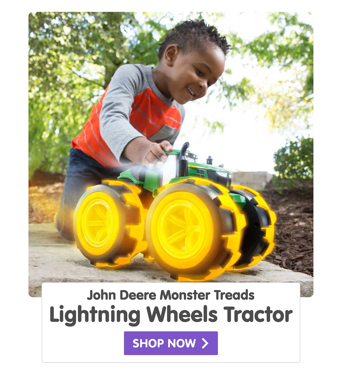 John Deere Monster Treads Lightning Wheels 4WD Tractor