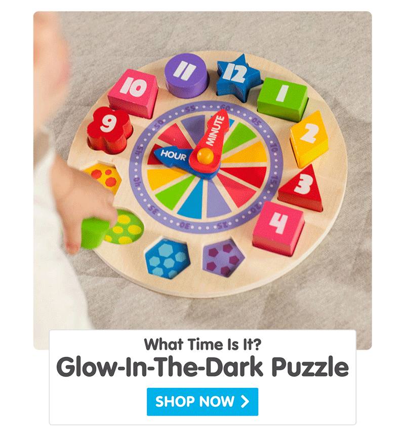 What Time Is It? Glow-In-The-Dark Clock Puzzle