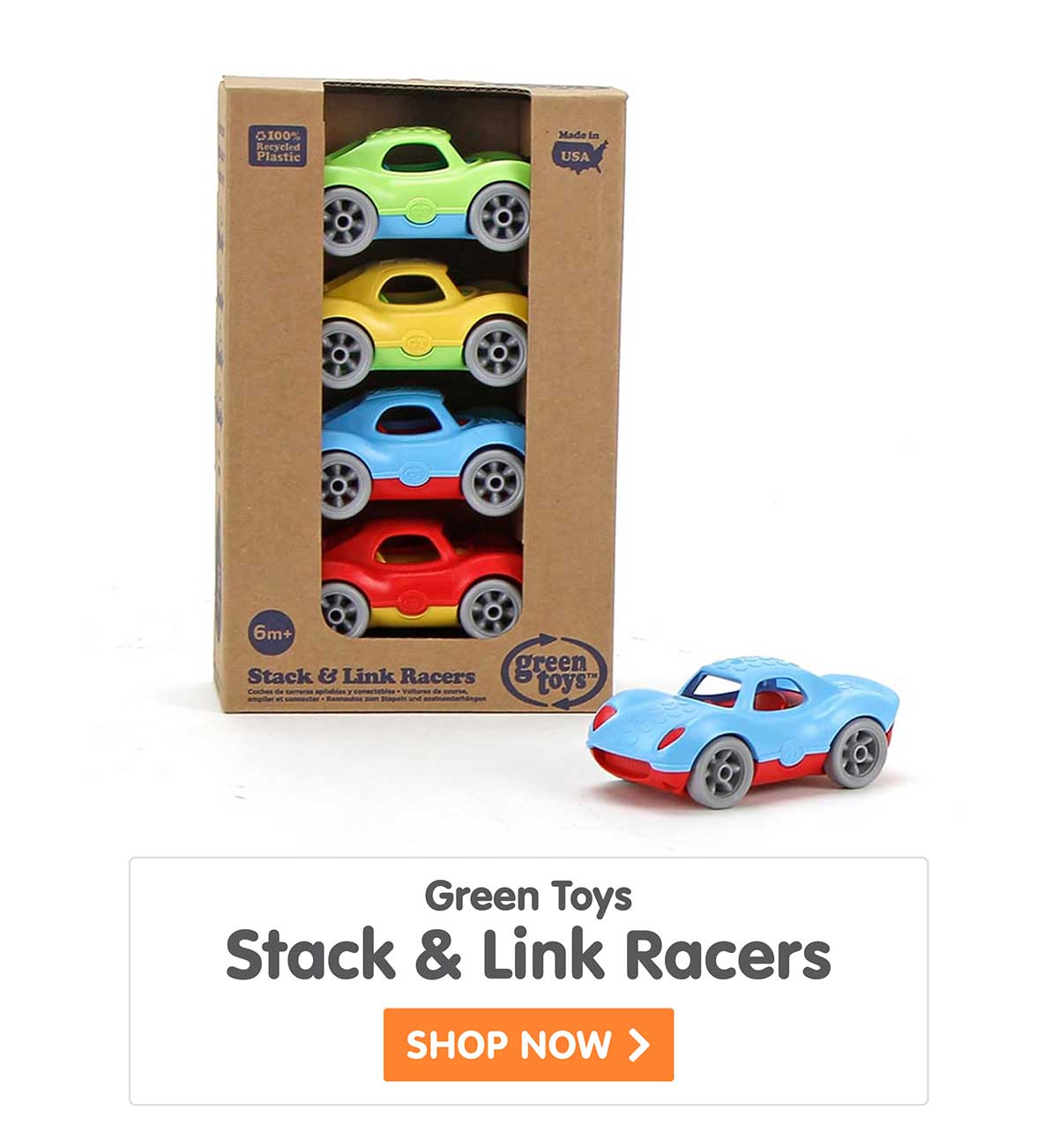 Green Toys Stack & Link Racers
