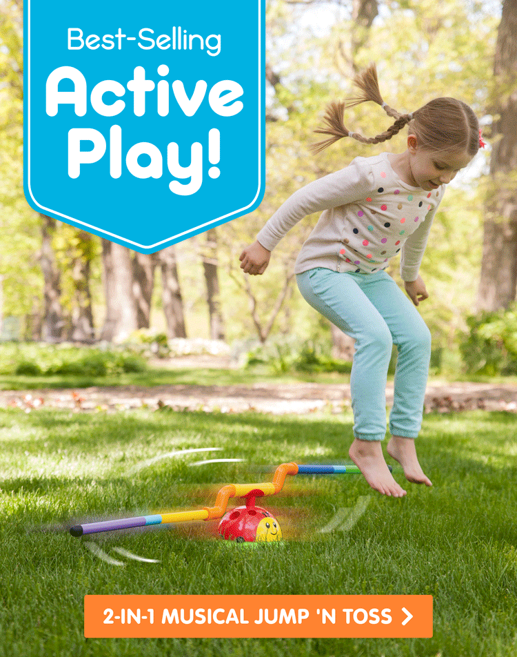 Best-Selling Active Play! 2-in-1 Musical Jump 'n Toss! Shop Now