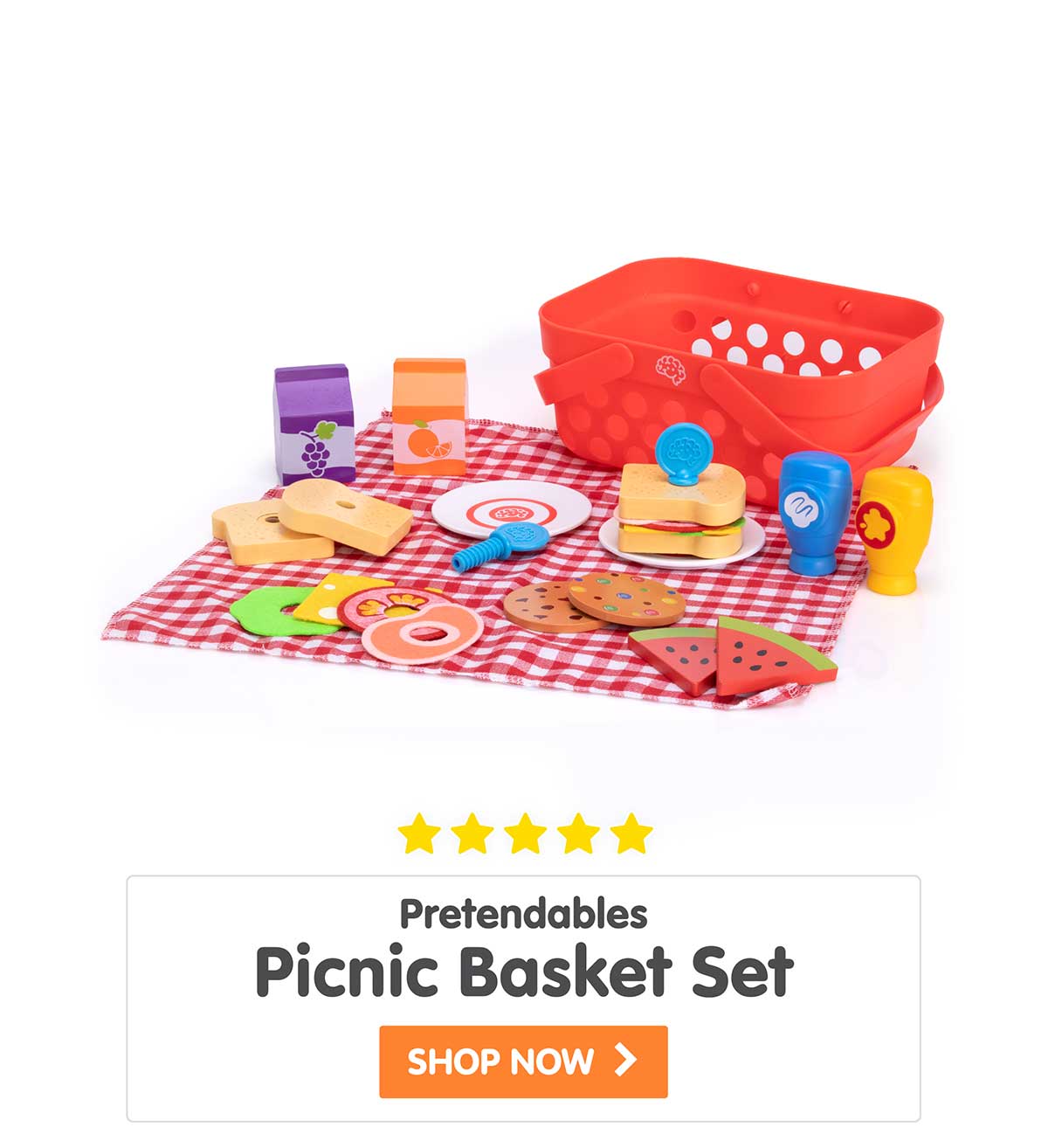 Pretendables Picnic Basket Set