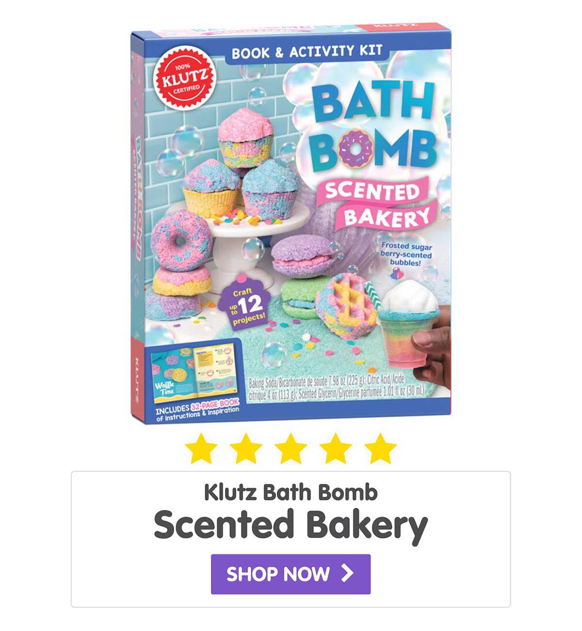 Klutz Bath Bomb Scented Bakery