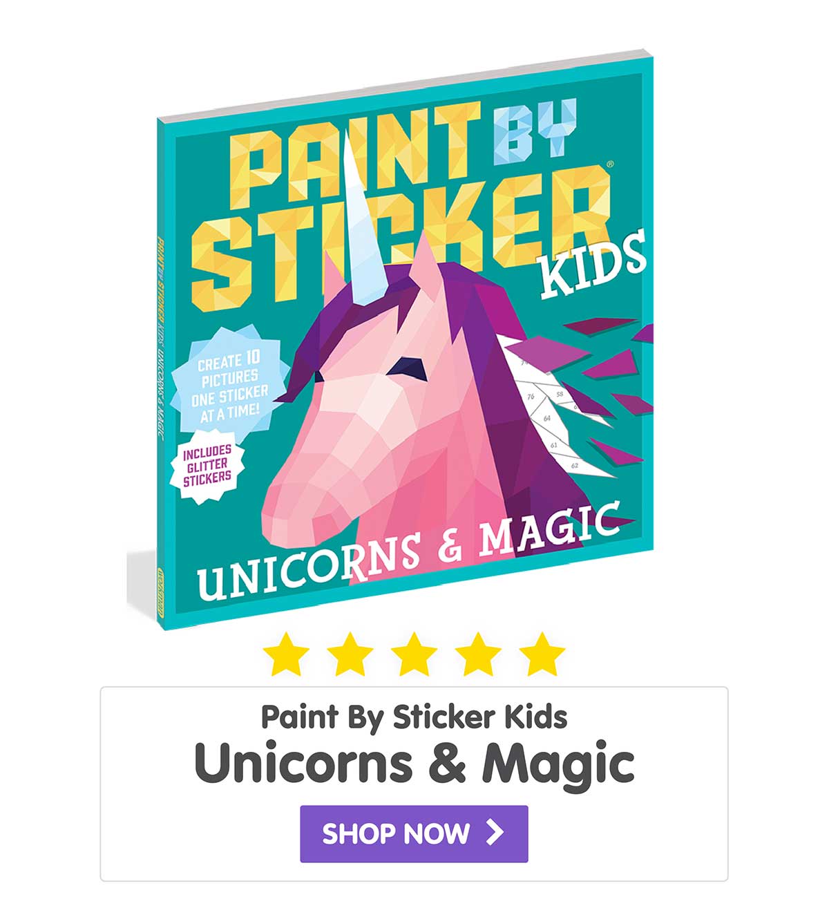 Paint By Sticker Kids - Unicorns & Magic