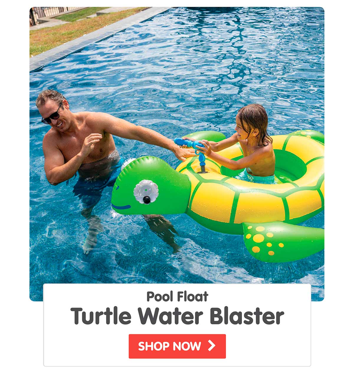 Turtle Water Blaster Pool Float