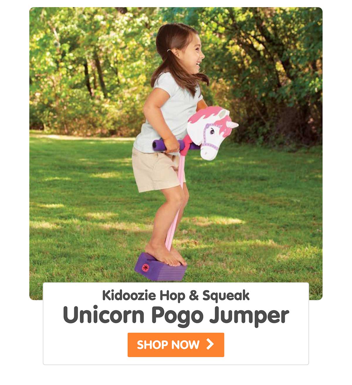 Kidoozie Hop & Squeak Unicorn Pogo Jumper
