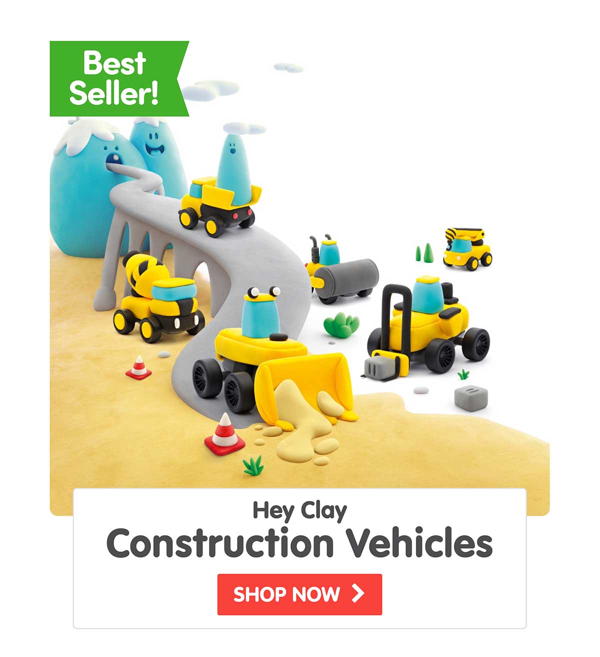 Hey Clay Construction Vehicles
