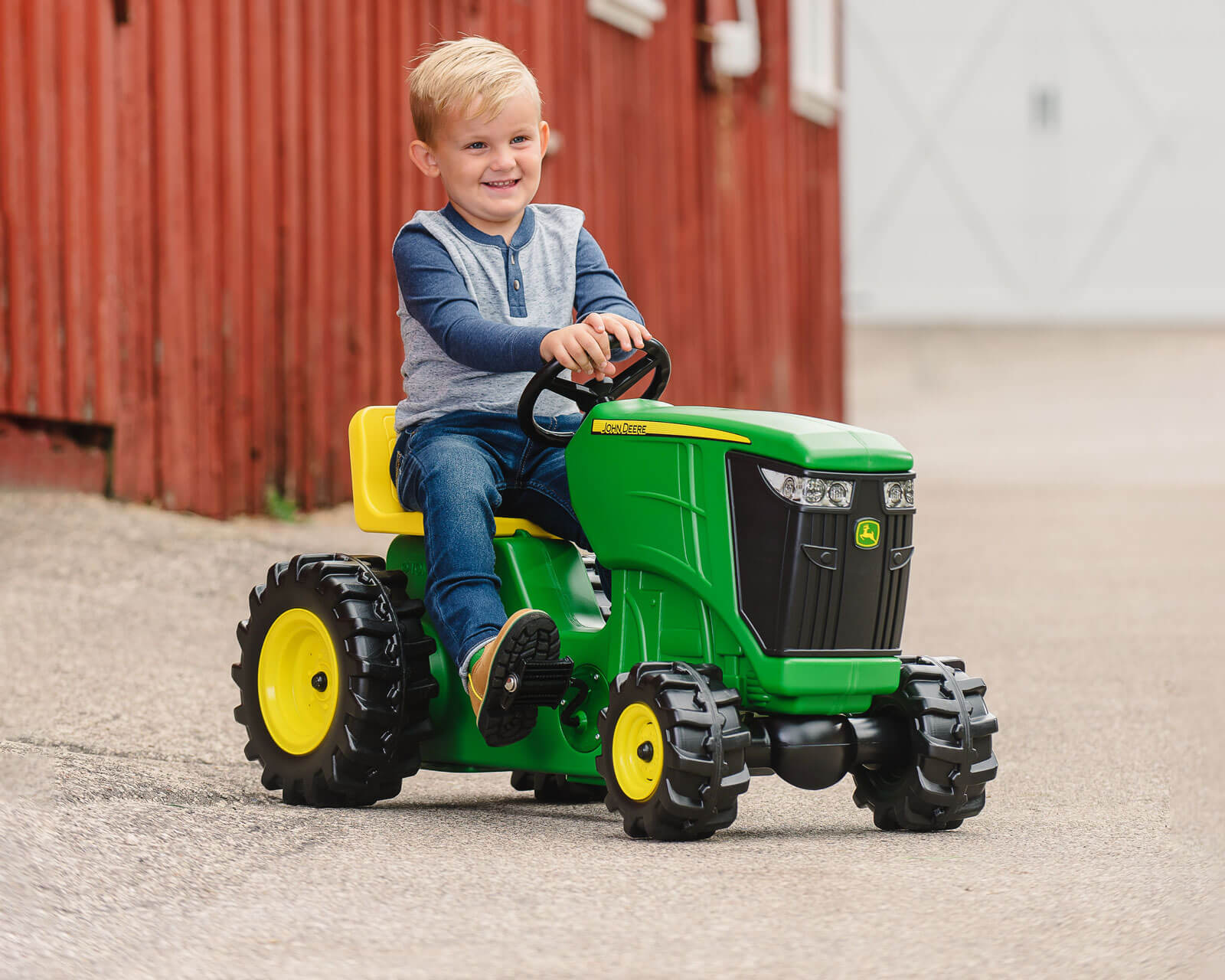 Farmer Toys Children´s Farm Park Traktor mit Anhänger ca 19cm orange 
